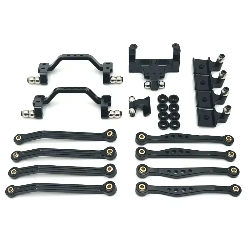 WPL C64 C64-1 Metal Chassis Link Rod Pull Rod Mount Shock Mount Servo Bracket Set 1/16 RC Car Upgrade Parts Accessories