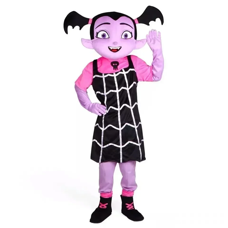 

Vampire Girl Mascot Costume Adult Cartoon Character Halloween Christmas Fancy Party