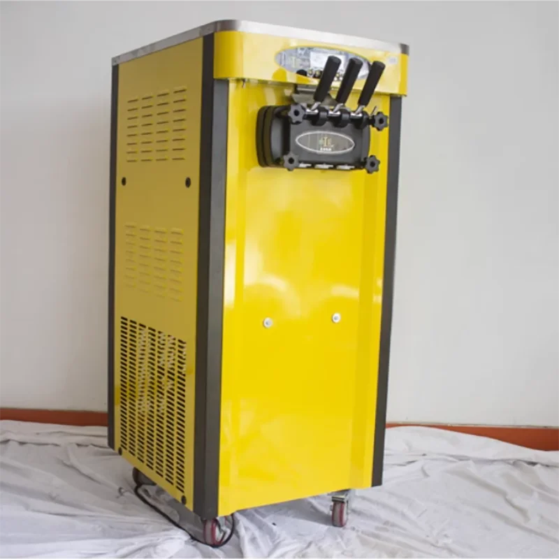 ماكينة صنع الآيس كريم التجارية الأوتوماتيكية ذات 3 نكهات، ماكينة صنع الآيس كريم