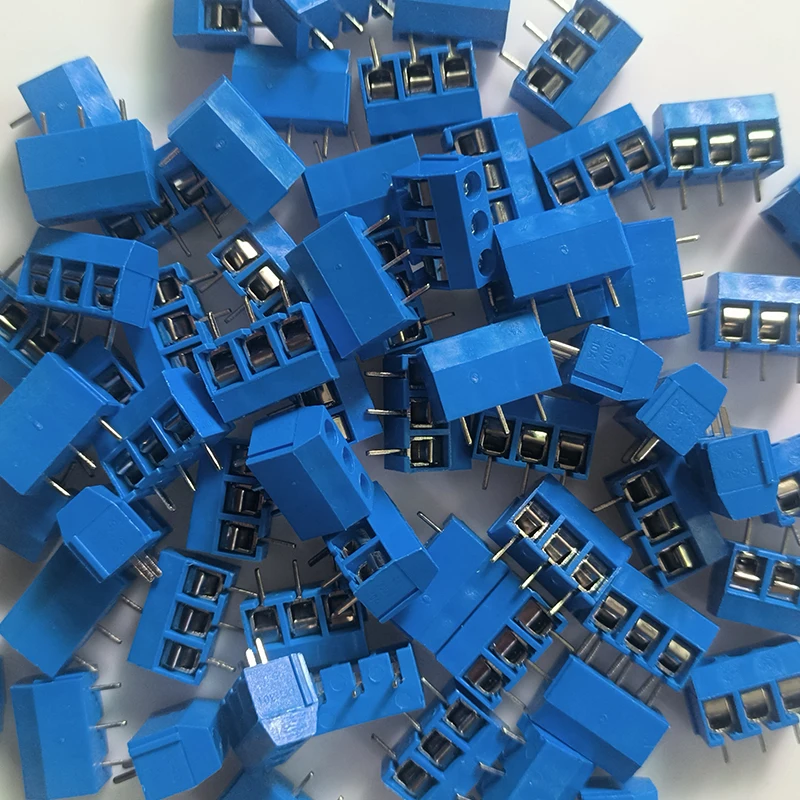 

10 шт. KF301-3P 3-контактный винтовой клеммный разъем с шагом 5,0 мм, прямой, для печатных плат