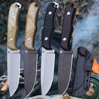 RSA C.R(Backpackers) 12C27 Steel Full Tang Hunting Knife, carbon fiber/linen handle survival Knife, EDC Jungle Knife