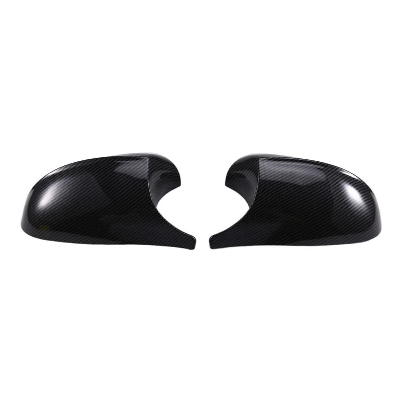 

Car Side Mirror Case Trim Rearview Mirror Cover Carbon Fiber Pattern For BMW 1 3 Series E87 E88 E90 E91-ABQF