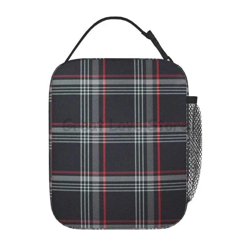 Borsa per il pranzo isolata personalizzata GTI Tartan Borsa per il pranzo termica portatile riutilizzabile Borsa per il pranzo termica Oxford Bento per picnic da viaggio da lavoro