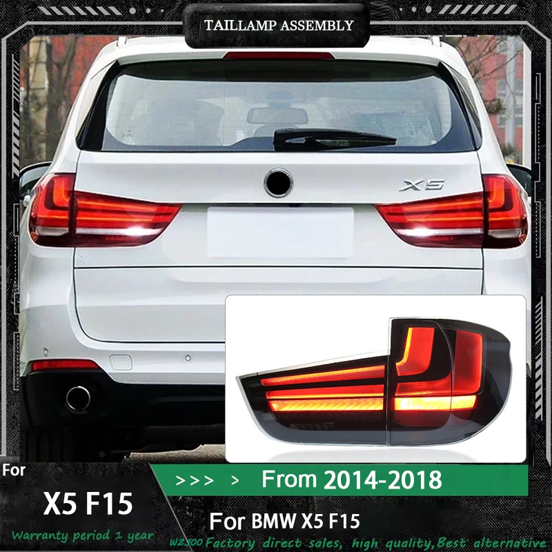 

Для BMW X5 F15 светодиодные задние фонари 2014 2015 2016 2017 2018 X5M F85 LCI светодиодные задние фонари в сборе, стоп-сигналы, задние противотуманные фары