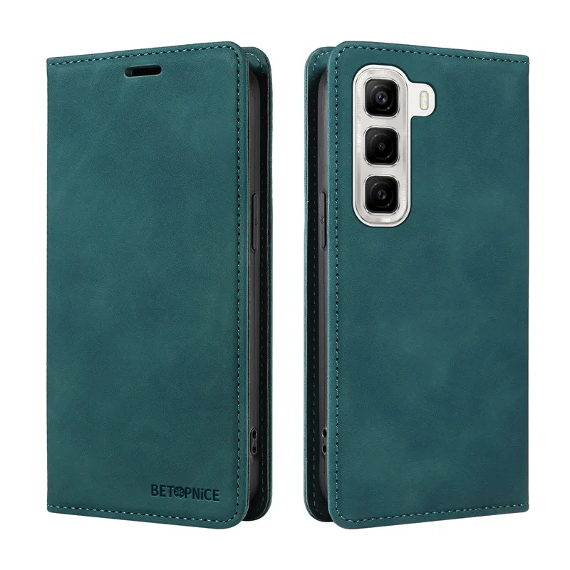 Anti-thef Phone Case For Infinix Smart 9 Hot 50 Pro Plus 4G Hot50 5G Smart9 50i Coque Wallet Flip Card Holder Etui Leather Cover