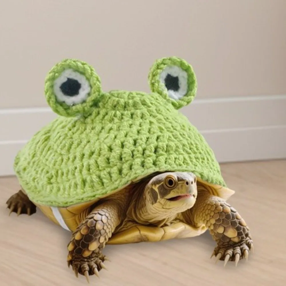 Funny Cartoon Turtle Sweater Frog Flexible Fit Turtle Costume Warm Adjustable Pet Tortoise Clothes Pet Costume