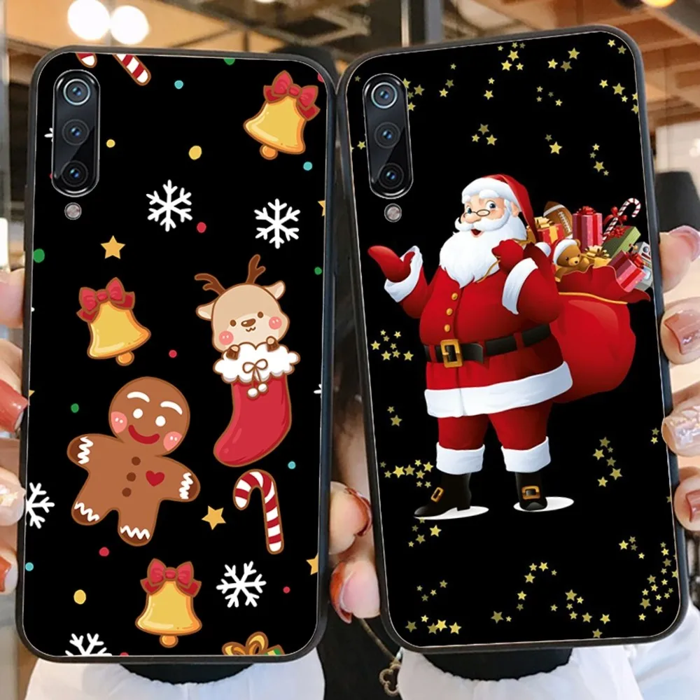 

Christmas Cartoon New Year Gift Phone Case For Xiaomi Mi 5X 8 9 10 11 12 lite pro 10T PocoX3pro PocoM3 Note 10 pro lite