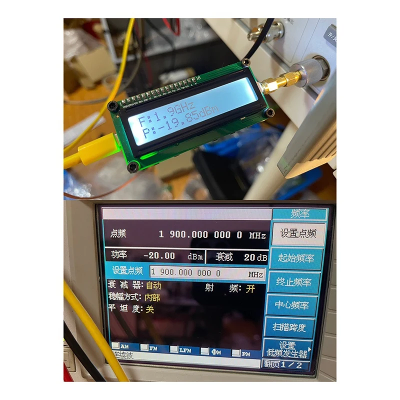 1M-8Ghz AD8319 RF miernik mocy typu-C USB 24 Bit ADC wysoka precyzja RF dla wzmacniacza radiowego 900M 2.4G 5.8G