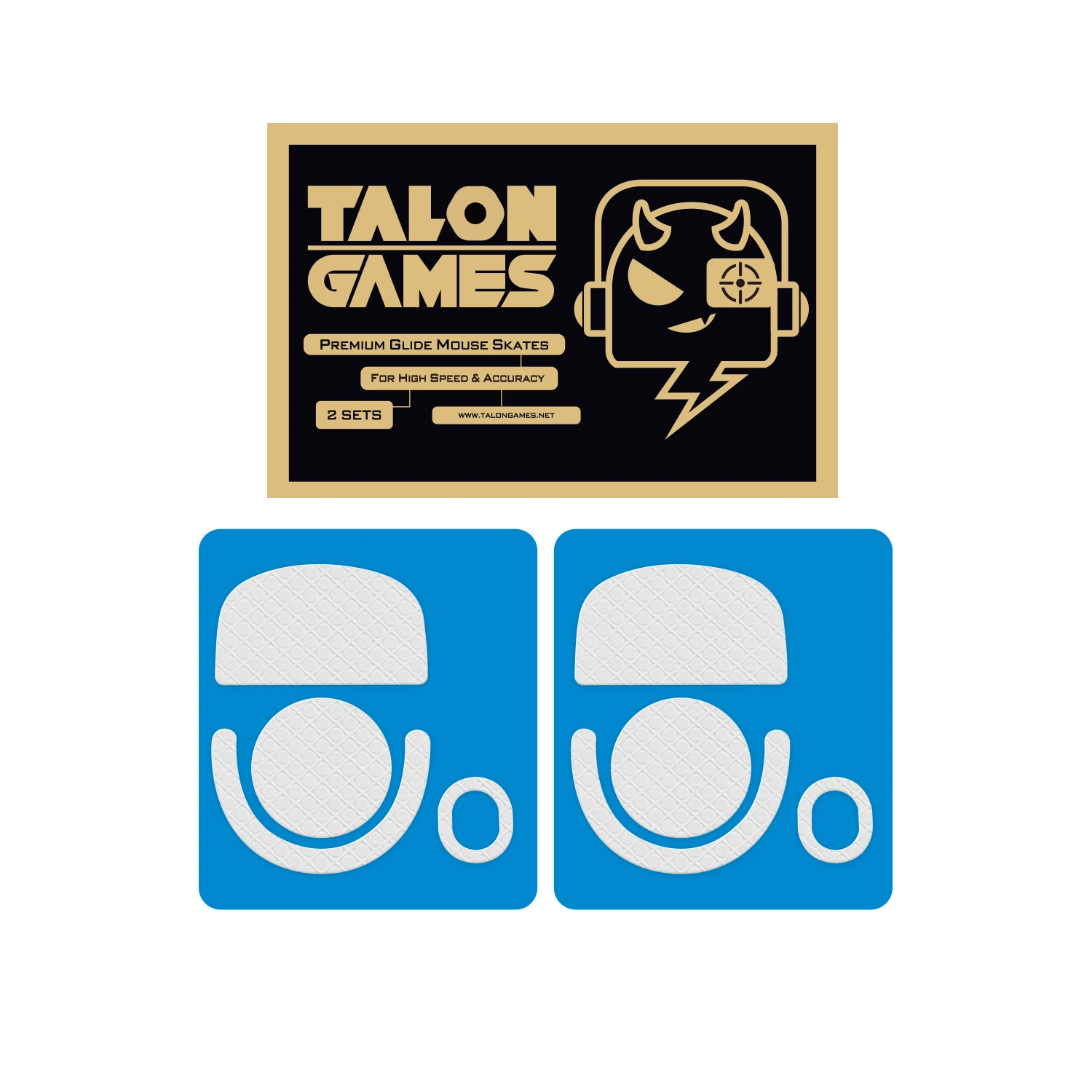 Patines de ratón TALONGAMES serie 3D para ratón inalámbrico Logitech G PRO X Superlight 2c, suela adhesiva de ratón con pies deslizantes de repuesto