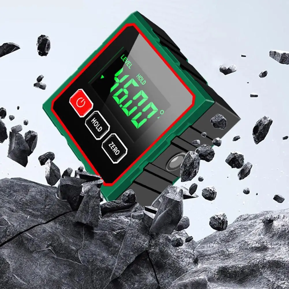 

Магнитный цифровой угловой искатель с электронным лазерным датчиком, транспортир, инклинометр, магниты уровня, линейка угла наклона 0-90 °