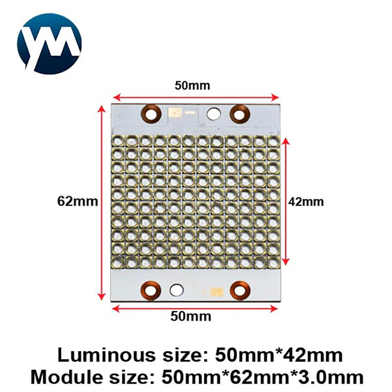 UV LED Module 360W 3535 Chip Curing Lamp 3W SMD 365nm 385nm 395nm 405nm High Power 3D Printing Screen Flexo Ink Glue