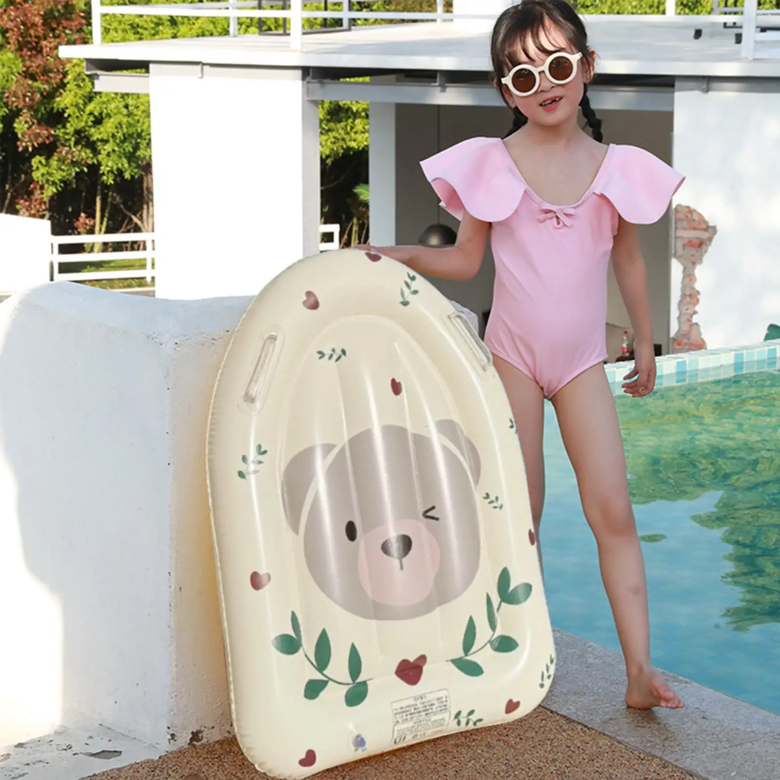 

Inflatable Surf Board Kids Beach Pool Floats With Handles Beach Inflatable Surfboard For Boys Girls Outdoor Pool Water Park