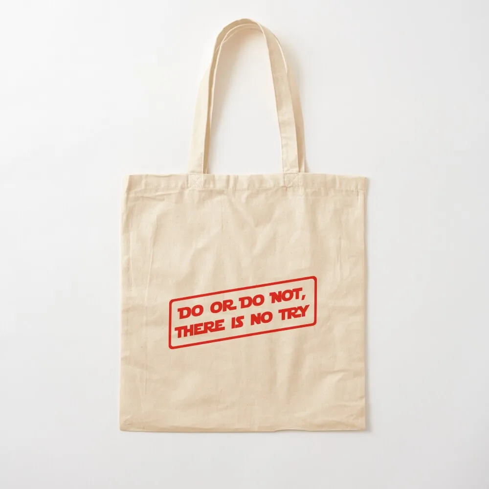 Do or do not, there is no try... (Red) Tote Bag tote bag university Eco bag Customizable tote
