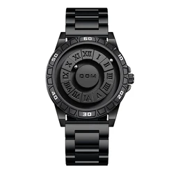 DOM 1726 Original New Magnetic Concept Quartz Sports Luxury Minimalist Waterproof Men's Watch Ball Bearing Watches Relogio Male