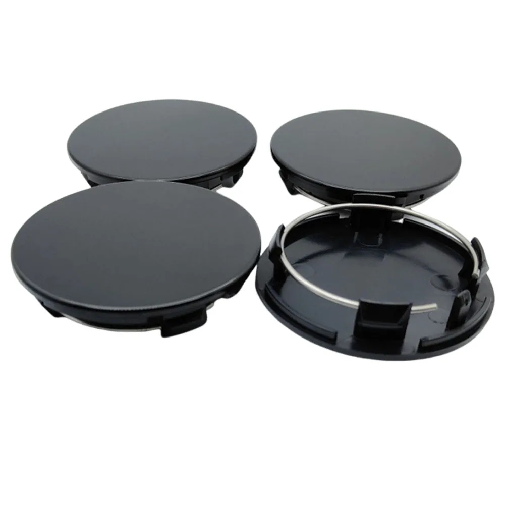 4pcs 70mm Car Black / Silver Universal Car Wheel Hub Center Cap Cover Wheel Hub Center Badges Fit For RM Rims Type