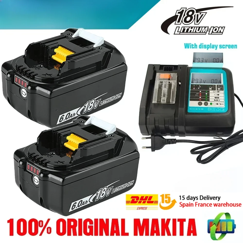 Makita 6Ah/5Ah/3Ah for Makita 18V Battery BL1830B BL1850B BL1850 BL1840 BL1860 BL1815 Replacement Lithium Battery