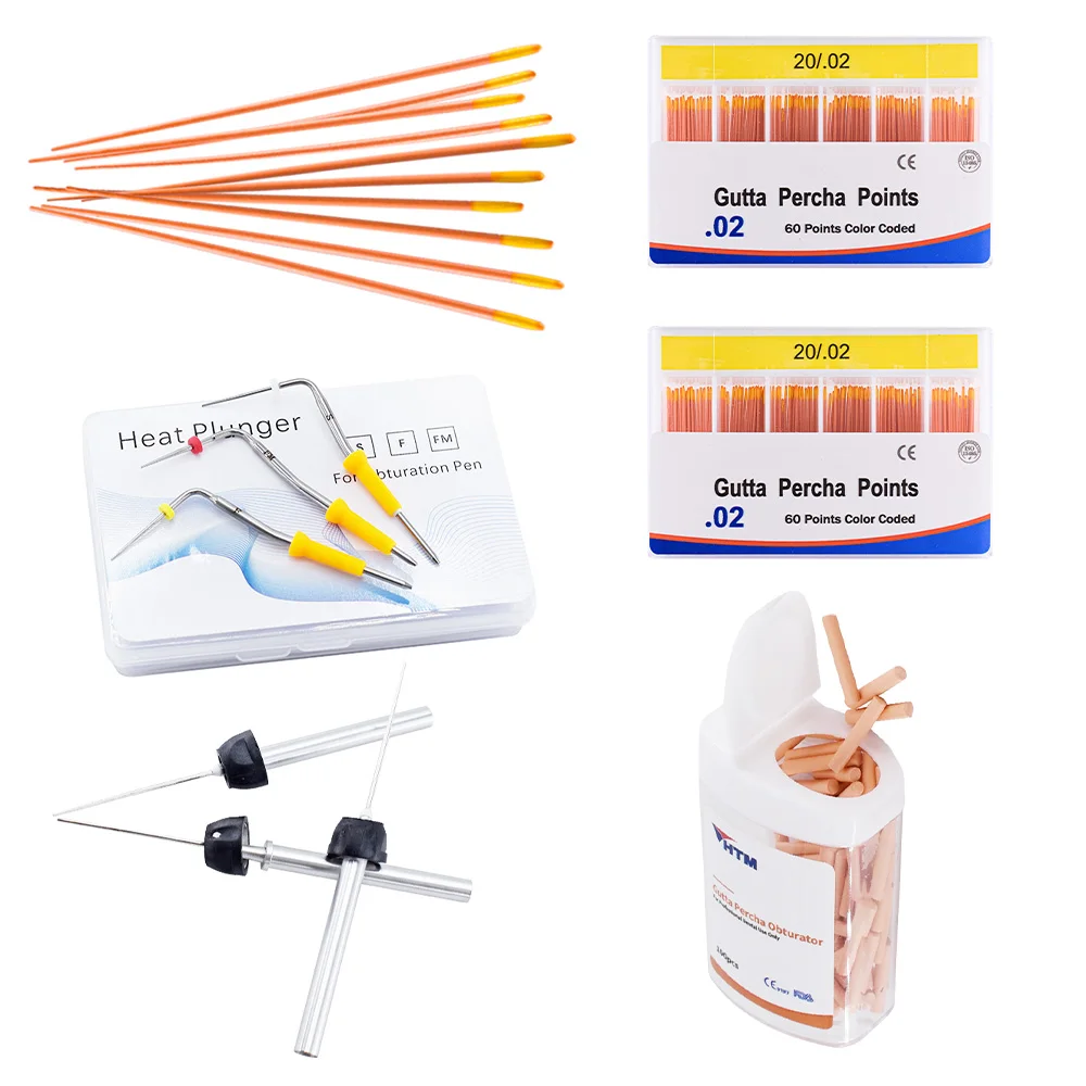 1 Box Obturation Filling Gun Pen Spare Accessories Gutta Points Dental Needles Heat Plunger Gun Needle Gutta Percha Bars