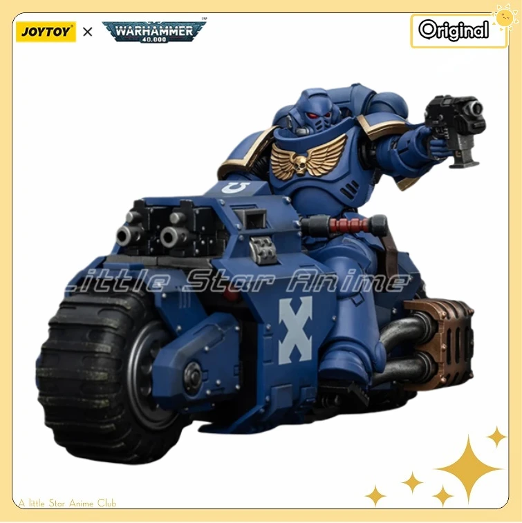 

In Stock Original JOYTOY 1/18 Action Figure Warhammer 40000 Space Marines Ultramarines Outriders Brother Catonus