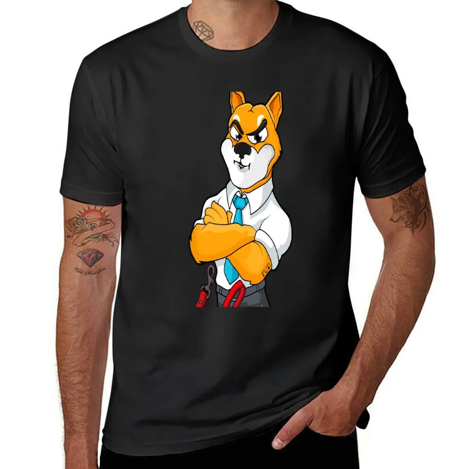 Shiba Inu Coin - SHIB Leash T-Shirt vintage clothes plus size tops t shirt men