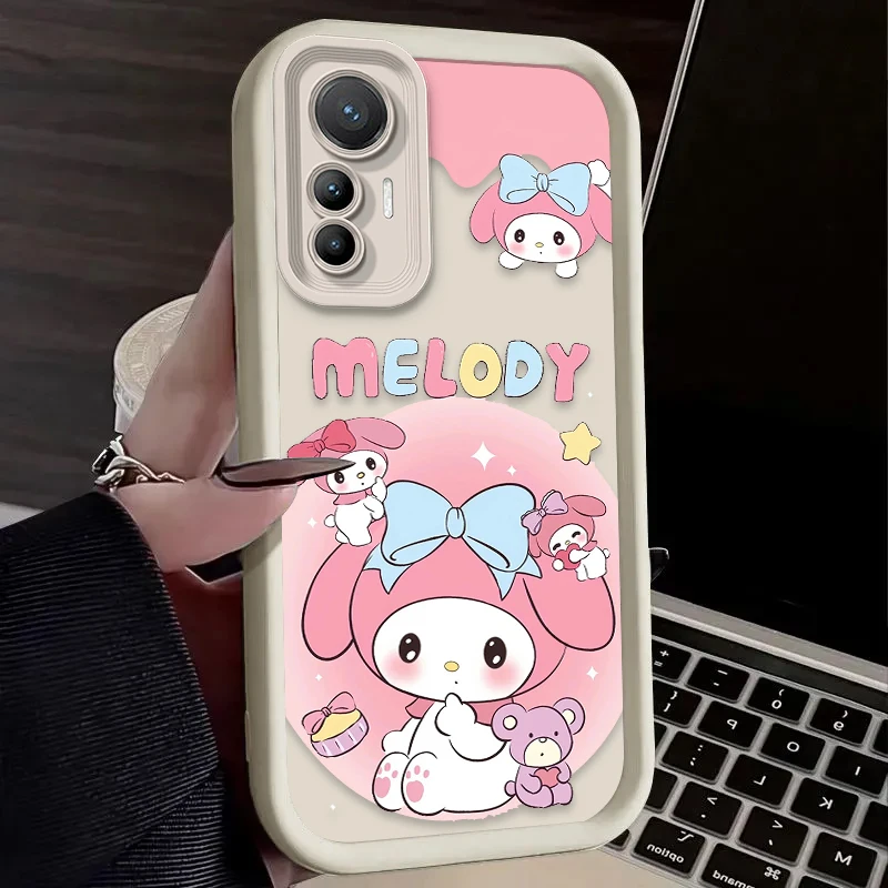 حافظة هالو كيتي ميلودي لهاتف شاومي بوكو F7 F6 F5 F4 F3 M5s C65 C75 C71 X7 X6 X5 X4 GT X3 NFC M7 M6 Pro 4G 5G غطاء خلفي ناعم