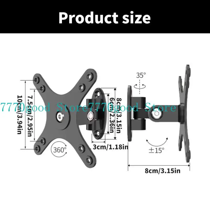 31BA Screen Stand Adapter 1/4" Screw Hole Wall Mount Bracket Multiple VESA Standard for Home and Office Displays - Image 6