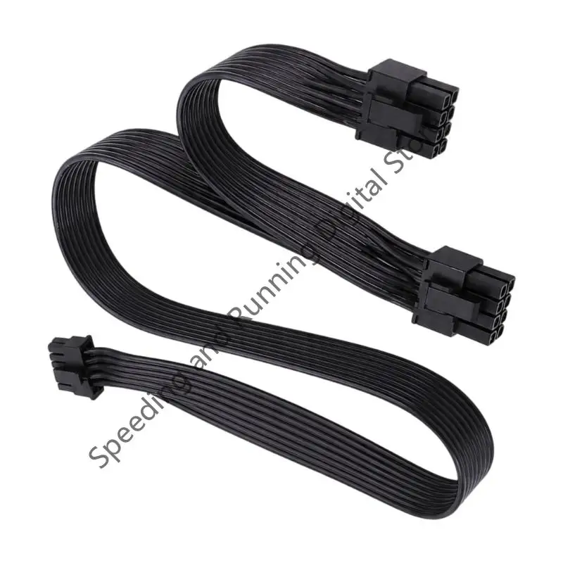 16Pin To 1/2/3way 8Pin Power Cable 12VHPWR Port 16 Pin Female to Dual 8 Pin(6+2) Male PCIe Conversion GPU 8pin Power Cable