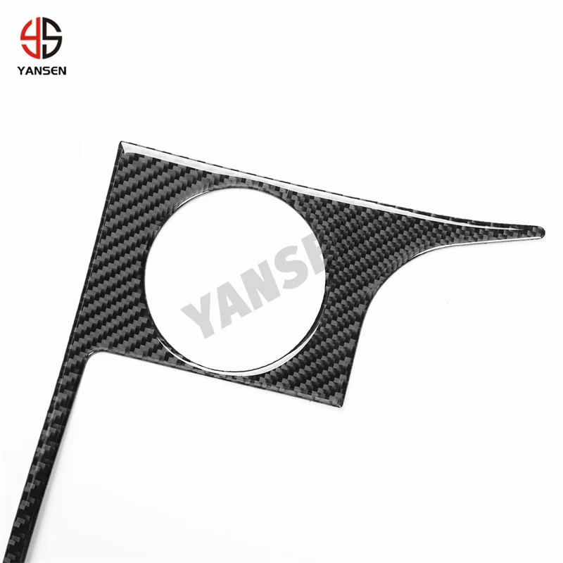 For Toyota Tundra 2007 2008 2009 2010 2011 2012 2013 Real Carbon Fiber Water Cup Panel Sticker Cover Trim Auto Accessories