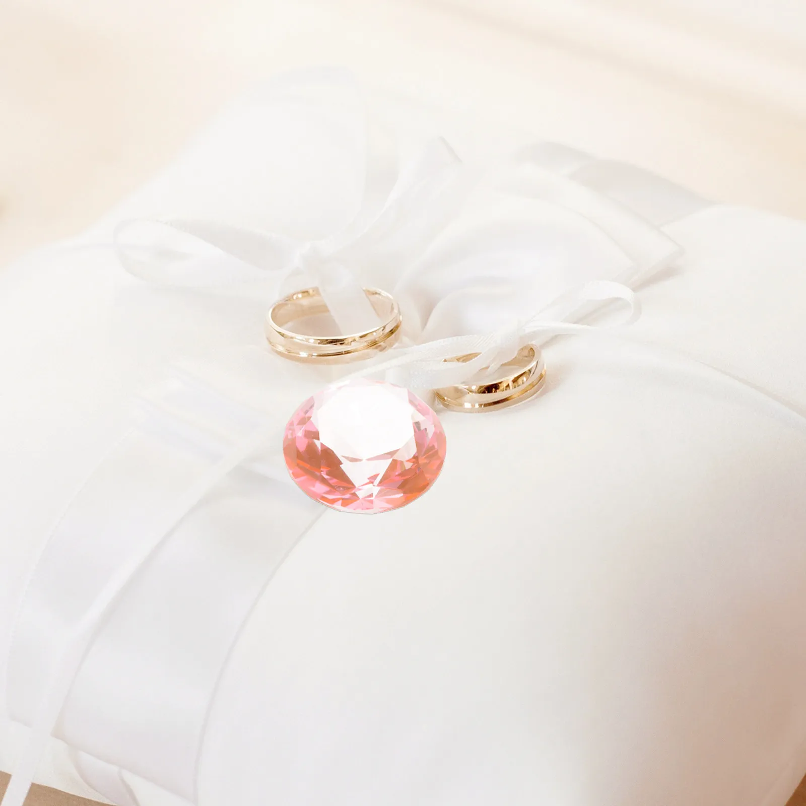 

2 шт. 60 мм розовые декоративные украшения из искусственного хрусталя премиум-класса для свадьбы, дома, вечеринки, создания романтической атмосферы