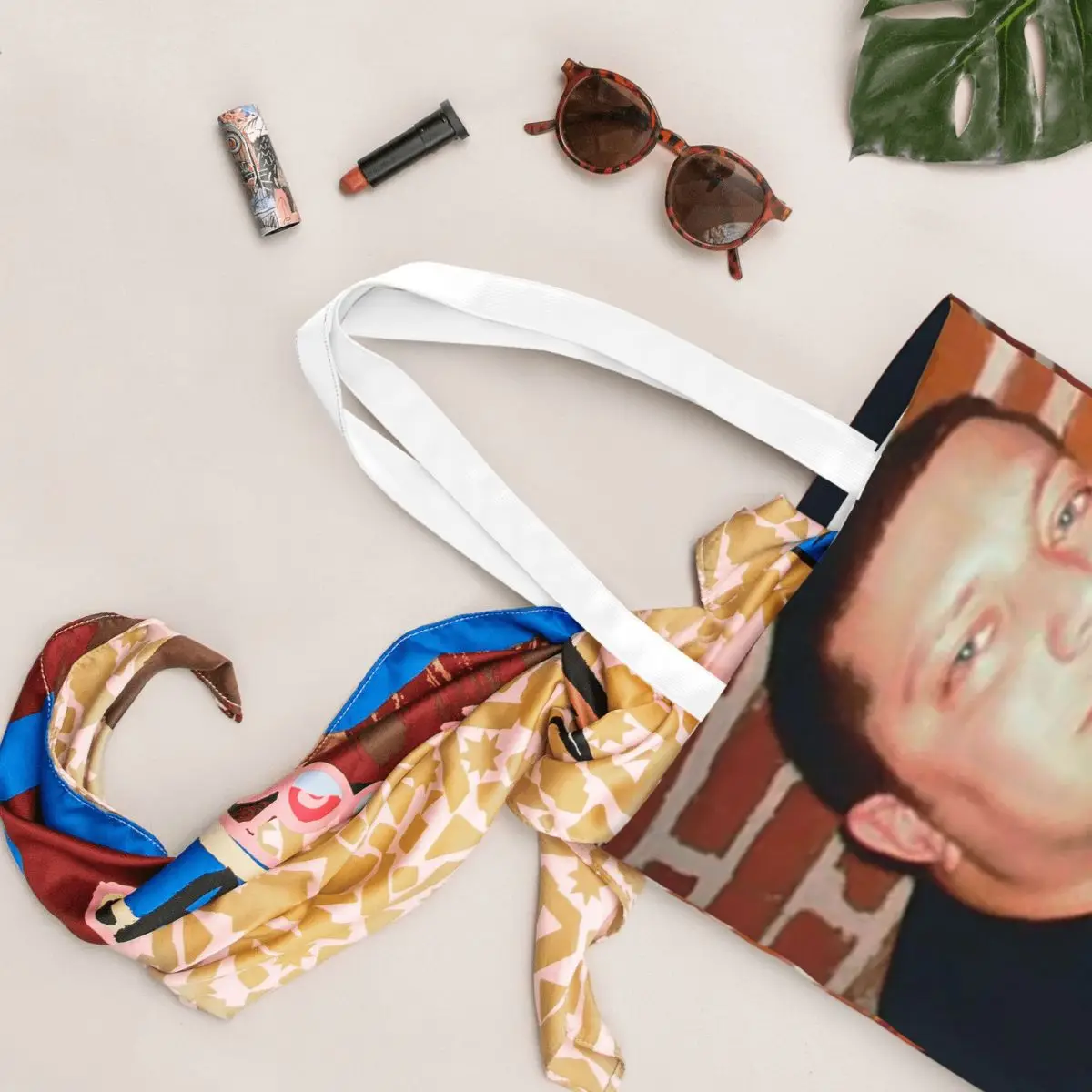 กระเป๋าช้อปปิ้งผ้าแคนวาส กระเป๋าโท้ทพับได้สำหรับผู้หญิง กระเป๋าสะพายไหล่ กระเป๋าถือเดินทาง