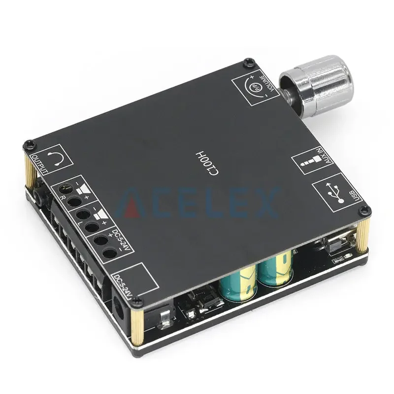 XY-C100H HIFI 100WX2 TPA3116D2 Bluetooth 5.0 High Power Digital Amplifier Stereo Board AUX USB AMP Amplificador Home Theater