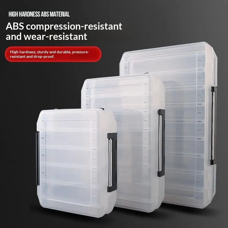 Double Sided Fishing Tackle Box Fishing Accessories Tool Storage Boxes Fish Hook Lure Fake Bait Boxes For Carp Fishing Goods