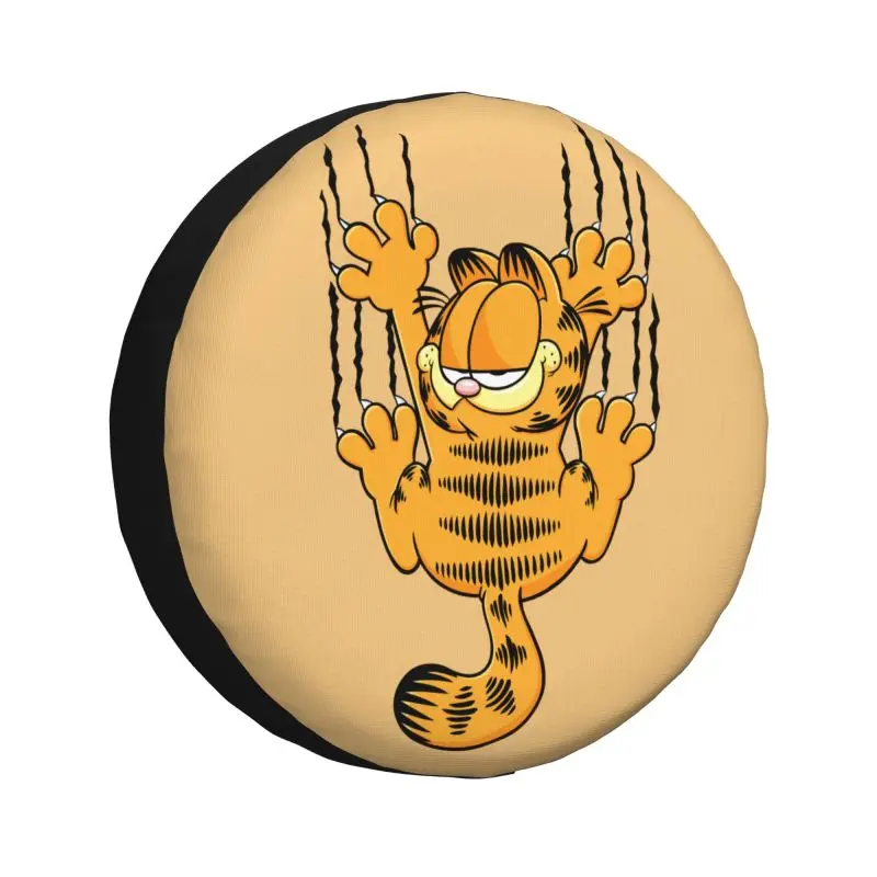 

Изготовленный на заказ чехол на запасное колесо Garfield для Jeep Pajero 4WD SUV, защита для шин с забавным котом, 14 дюймов, 15 дюймов, 16 дюймов, 17 дюймов