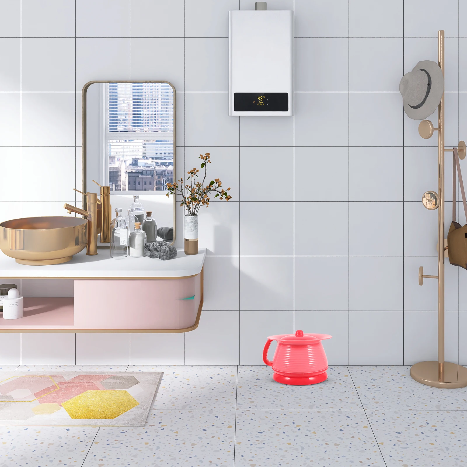 

Children Potty Ergonomic Portable Toilet Training Seat Multi Function Night Urinal Bedside Potty Travel Chamber Pot