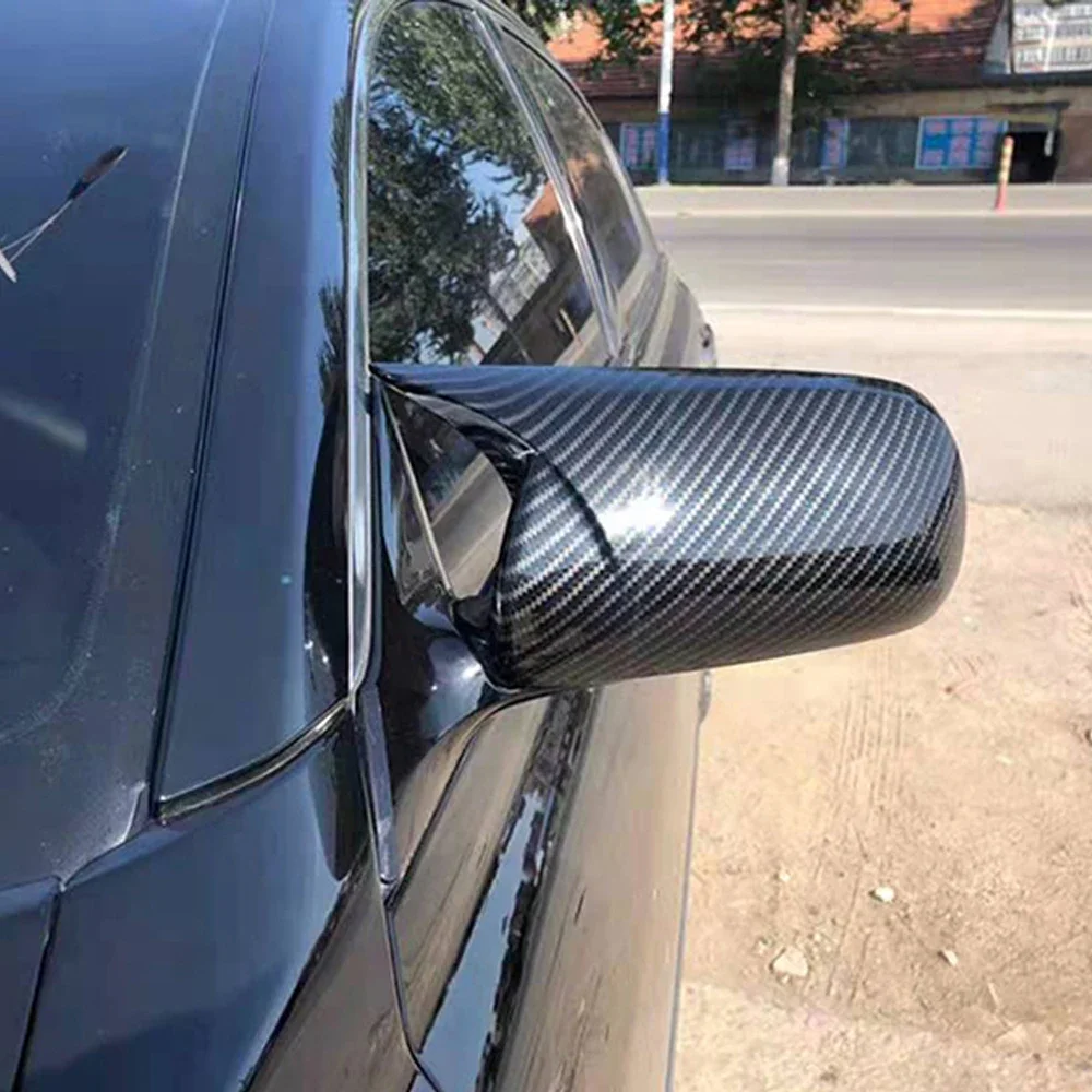 For Toyota Camry 6 xv40 Mark X / Reiz Car Sticker Carbon ABS Rearview Side Mirror Cover Wing Cap Exterior Door Case Trim Housing