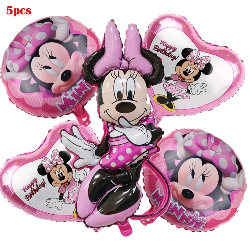 Disney Foil Balloon Mickey Mouse Balloons Minnie Birthday Party Decoration Kids Toy Baby Shower Ball Children Cartoon Gift