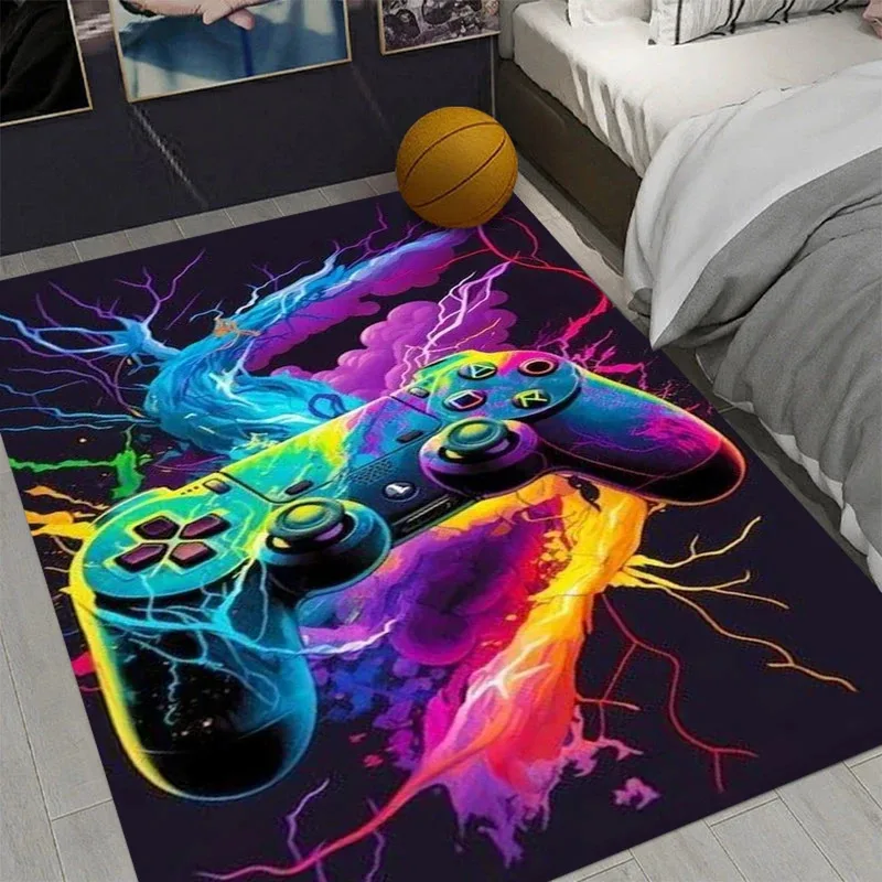 VIKAMA Arcade-Style Rug, Non-Slip Soft Bedside/Floor Rug, Modern Minimalist Home Decor, Suitable for Living Rooms and Bedrooms