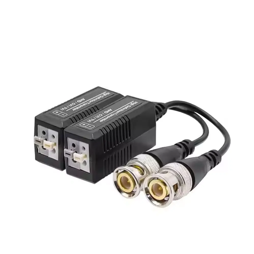 Imagem -04 - Twisted Bnc Cctv Video Balun Transceptores Passivos Utp Balun Cat5 Ahd Cvi Tvi Pcs Pares