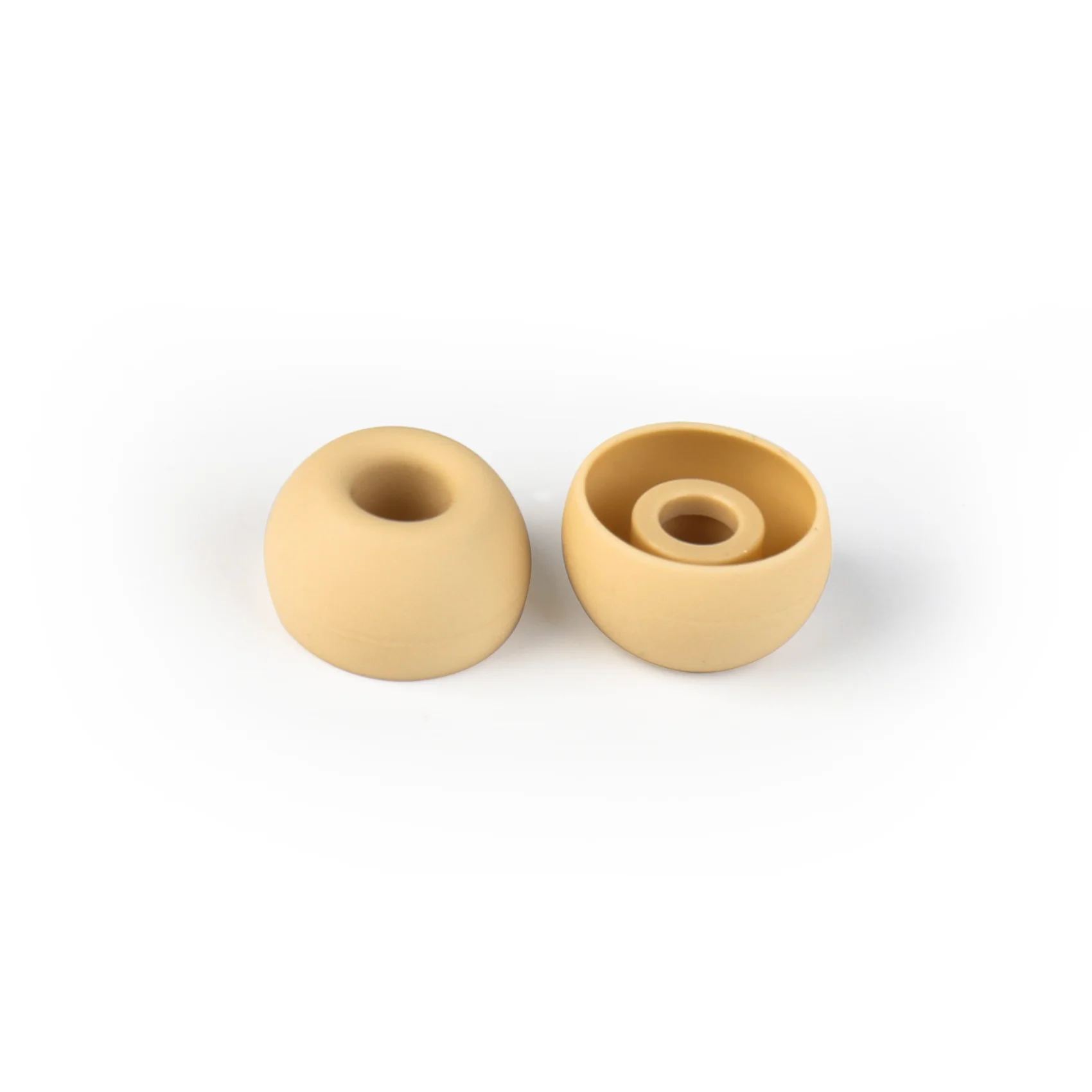 KBEAR Kaffee-Ohrstöpsel (S/M/L/XS), weiche Silikon-Ersatz-Ohrstöpsel, transparente Kaffee-Ohrhörer, Ersatz-Ohrpolster für KBEAR KZ-Kopfhörer