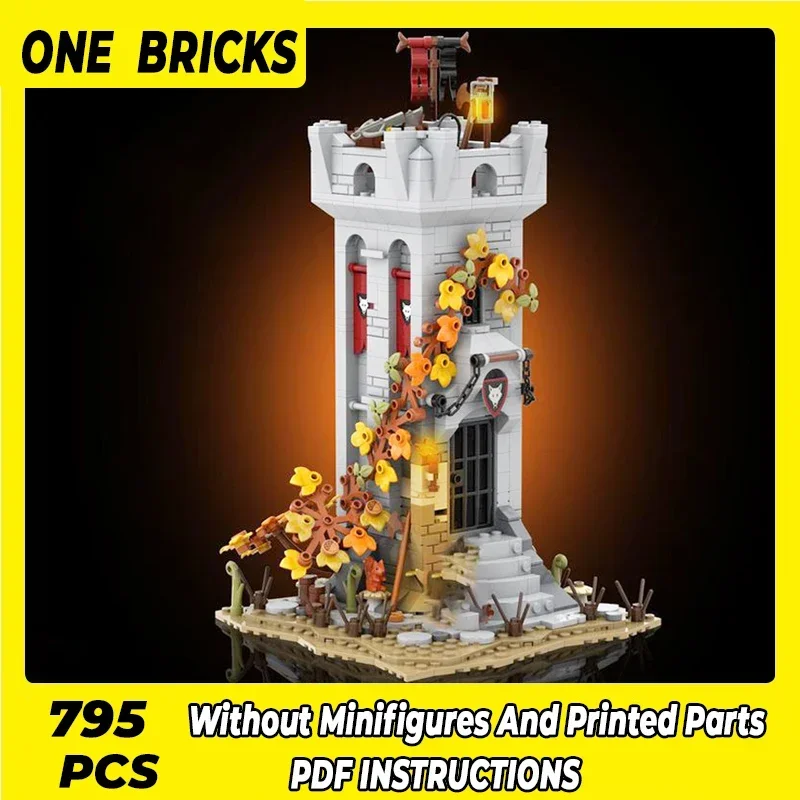 Moc Building Blocks Modular Castle Model Wolfpack Outpost Technical Bricks DIY Assembly Construction Toys For Child Holiday Gift