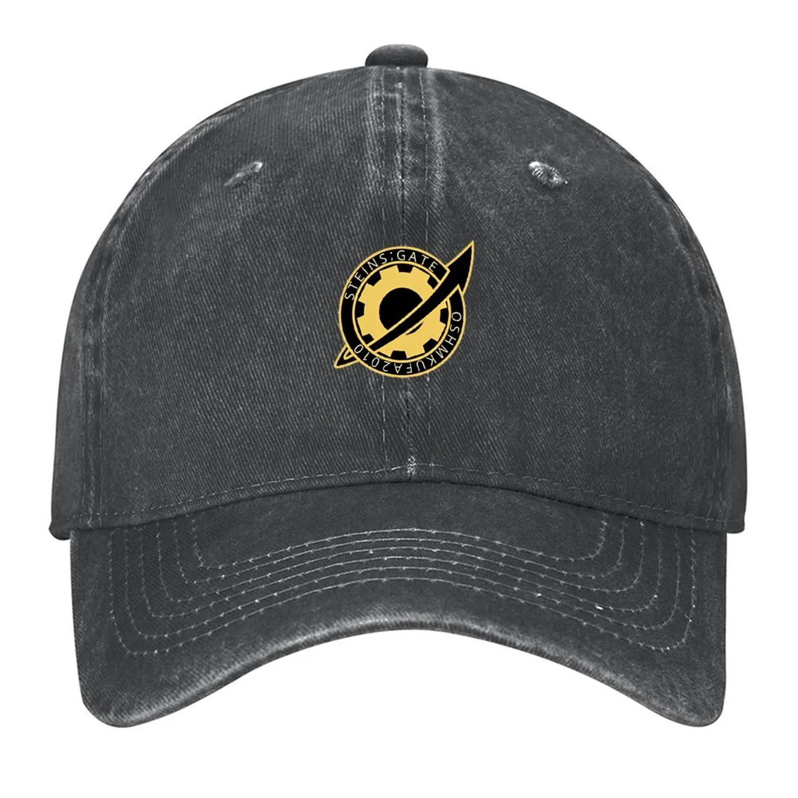 

Steins_Gate - Future Gadget Laboratory Badge Baseball Cap Fashion Beach western Hat black Hat Luxury Brand Hats Woman Men's