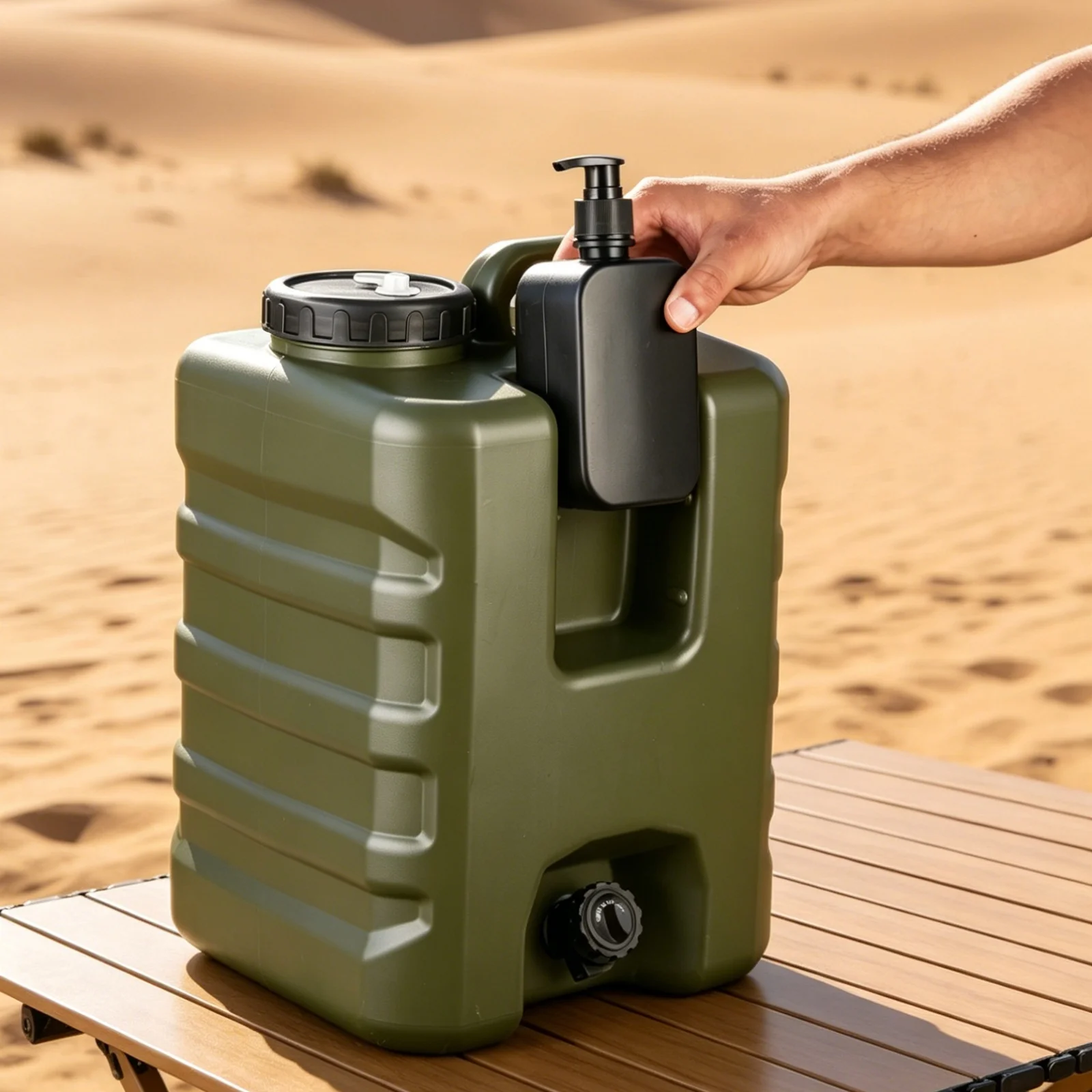 20L Water Jug with Spigot Large Camping Waters Jug Multifunction Waters Storage Containers for Emergency Storage Outdoor Hiking