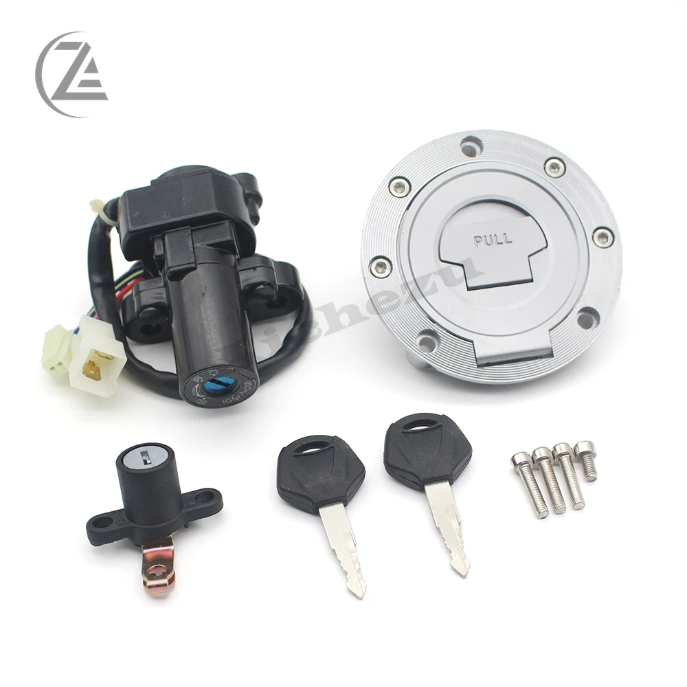 ACZ Motorrad Zündschloss Sperren Fuel Gas Cap Key Set für Yamaha MT03 06-12 YZF R6 R1 XJ6 FJ09 FZ09 FZ07 FJ13 FZ1 FZ6 FZ8