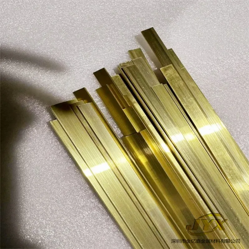 H59 Brass Flat Bar 2mm 3mm Thickness 5mm-20mm Width Pure Solid Metal Plate 495mm Length