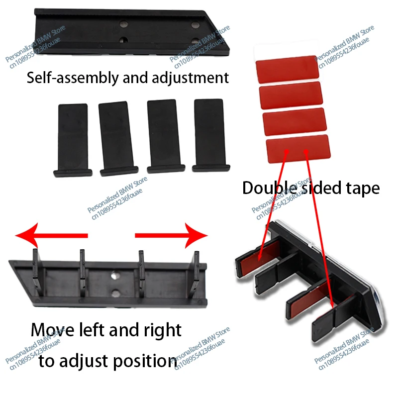 자동차 전면 그릴 배지 엠블럼 버클, 자동차 스타일링 액세서리, BMW M 로고 M2 M3 M4 M5 M6 F48 G01 E84 E83 F39 F10 F30, 3D