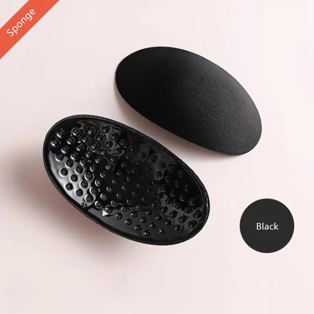 1 par de hombreras invisibles, hombreras de silicona transpirables desmontables, adhesivo antideslizante adhesivo adhesivo para mujeres y hombres, ángulo recto