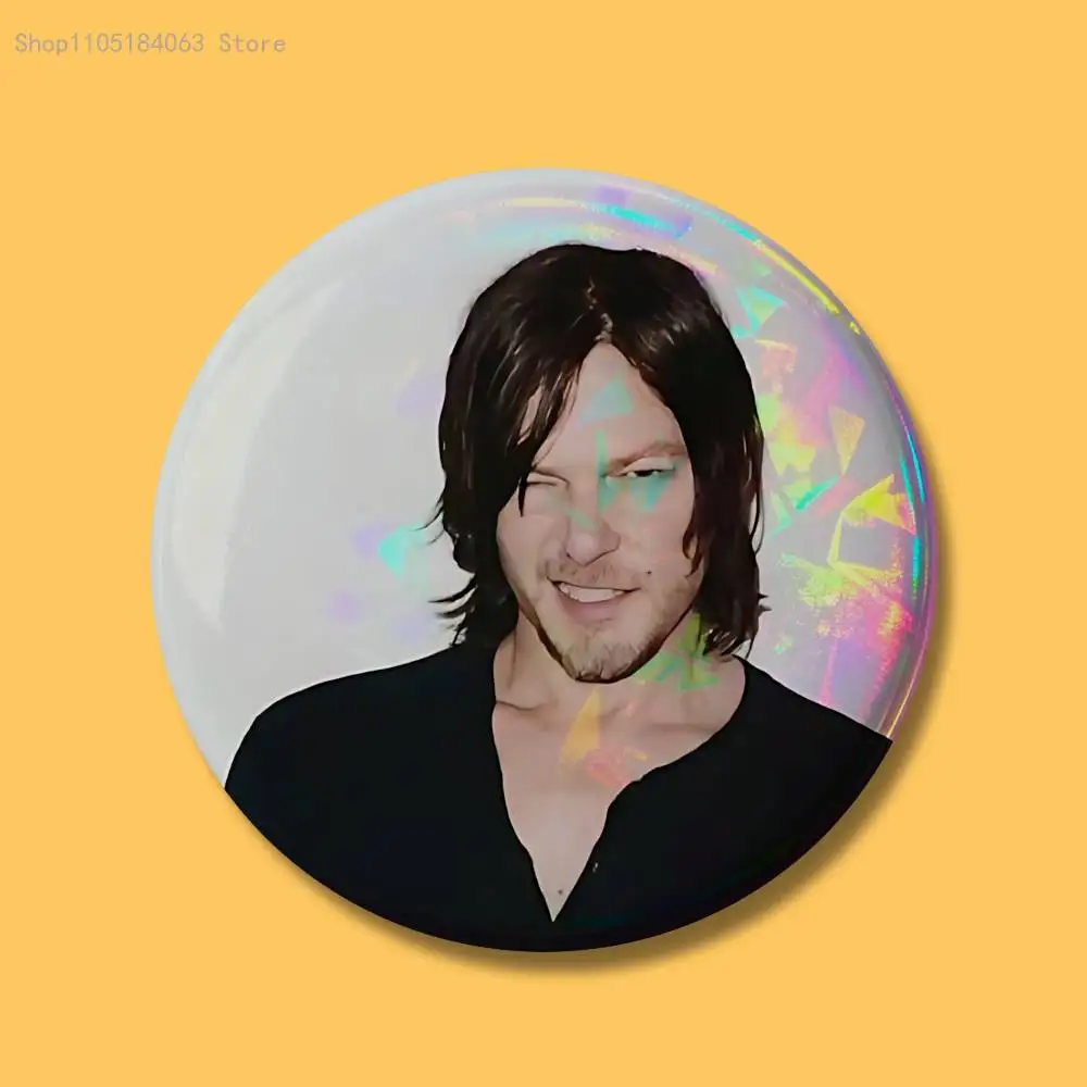 D-Daryl D-Dixon Norman Badges Button Round Creative Pin Brooch Badge Bag Decor Accessories Fans Collect Friends Gifts - view 6