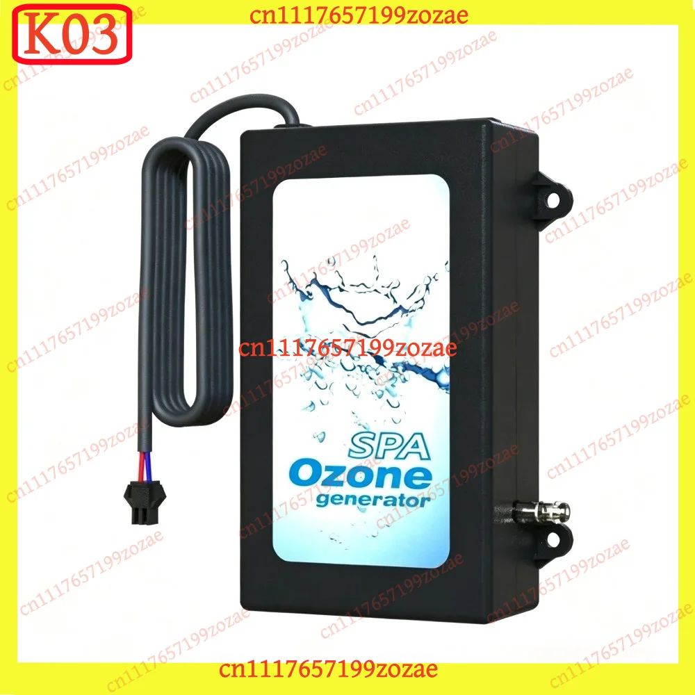 KJ02 12V 50mg/h Ozone Generator Integrated Tube for Bathtub Ice Machine Bath Water Treatment, Replacement Parts