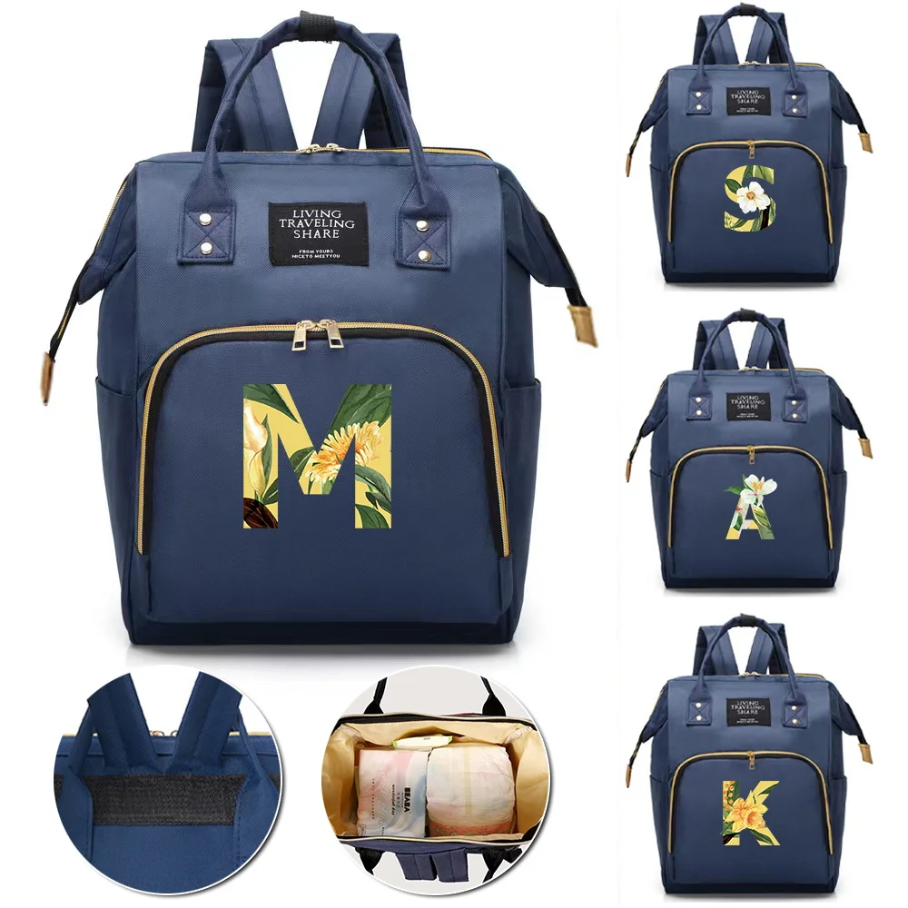 Baby Nursing Bags Nappy Backpack Large Capacity Mummy Bag Diaper Bags Mommy Outdoor Organizer Floral Series Travel Accessories