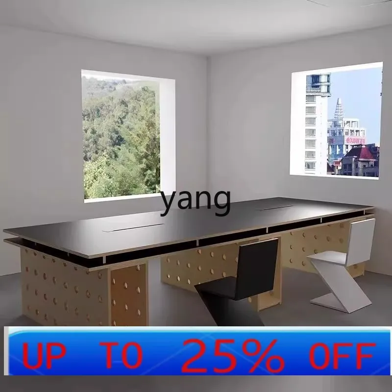 

LMM studio long hole board creative negotiation table multi-person station computer table