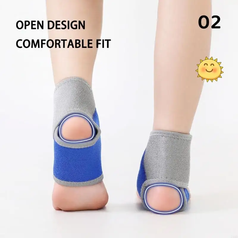 Open Back Design Youth Ankle Stabiliser Brace For Running Jumping Securely Fit 24BD